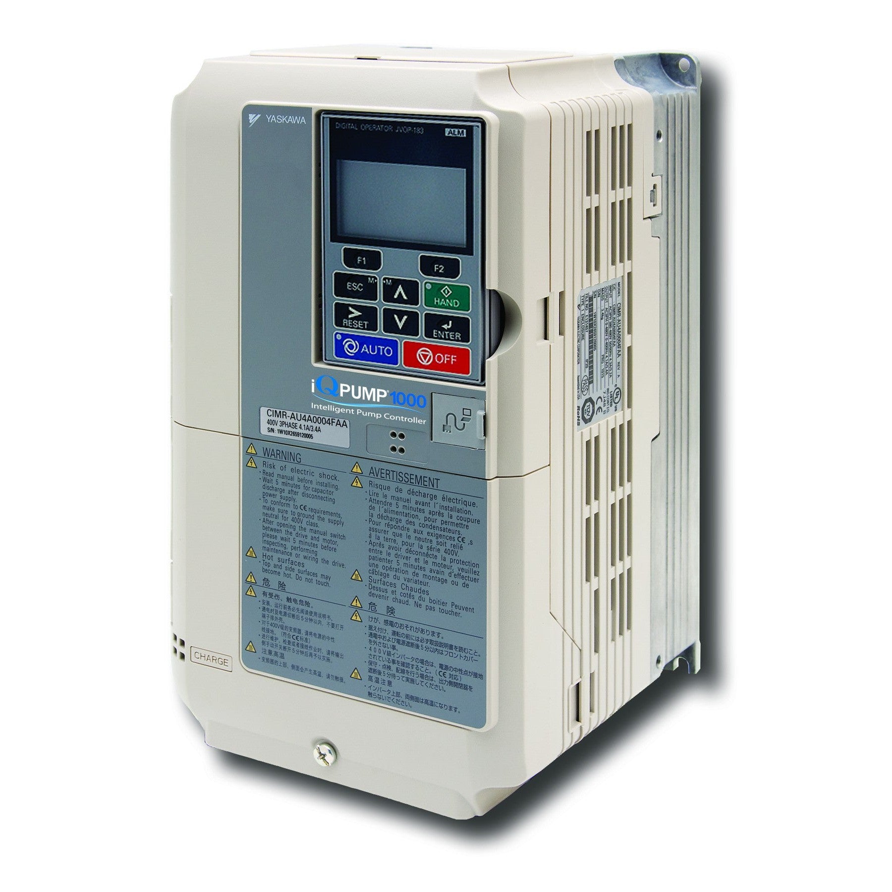 YAMAGIWA ヤマギワ P-FLAT G1486C Yaskawa CIMR-PW4A0018FAA VFD 18A 460V | ePumps