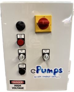 Duplex control panel for submersible pumps